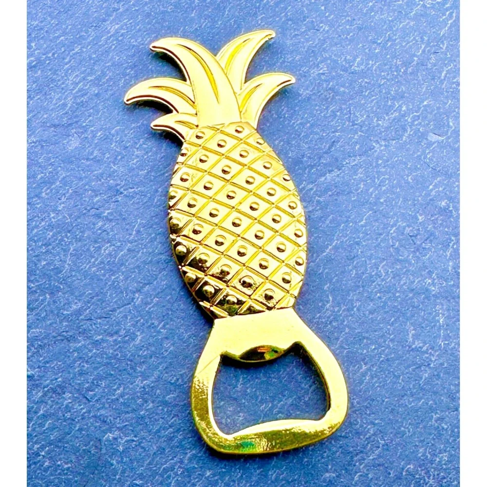 Brass Pineapple‎ Bottle Opener Beer Soda Tropical Handheld Housewarming Gift NEW